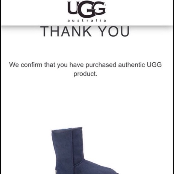 UGG authentic classic short navy boot Sz 10 new - Picture 4 of 4