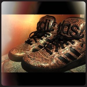 Jeremy Scott Snake Skin Sneakers