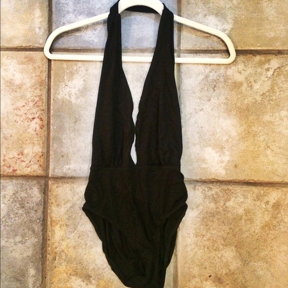 ✨SOLD✨ 🍂 NWOT black bodysuit 🍂 - Picture 2 of 3