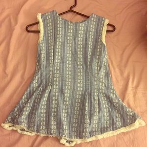 Back Buttoned Ethnic Blouse Top