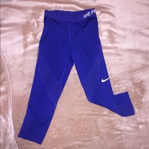 Nike royal workout pants
