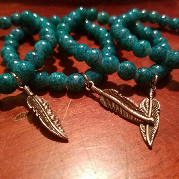 Restocked Turquoise & Feathers