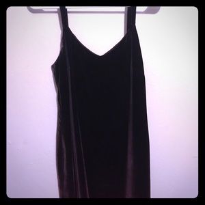Vintage velvet ombré dress, dark to light purple.