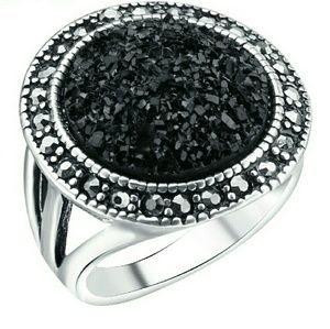 Women's Exotic Asphalt Style Resin Ring!