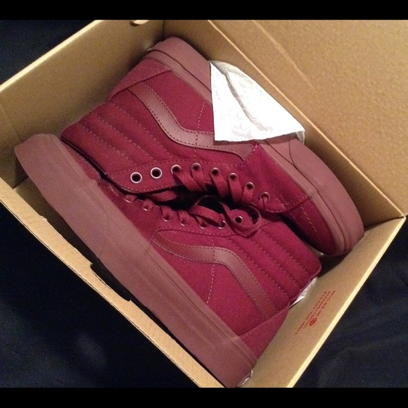 Vans Sk8-Hi burgundy SOLD - Picture 1 of 3