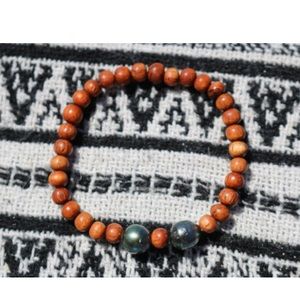 Custom Elastic Tahitian Pearl Bracelet