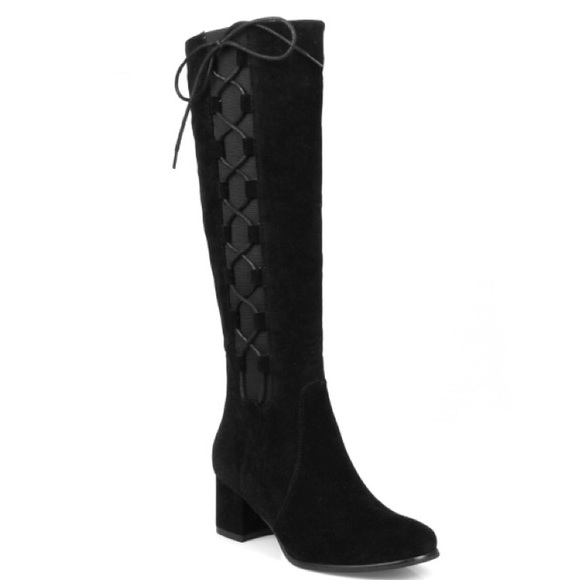 Black Knee High Boot