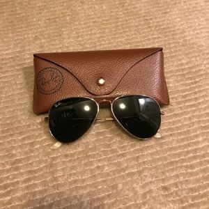Ray ban gold aviators