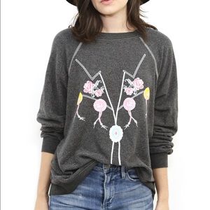 Wildfox Grey Cozy Sweatshirt