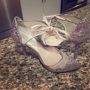 Betsey Johnson Champagne heels