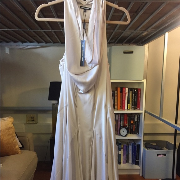 Champagne/Tan a-symmetric sleepless Dress