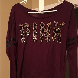 Pink ladies lg long sleeve raglan style shirt