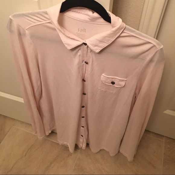 Light pink button up