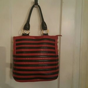 Aldo Red/Black Tote