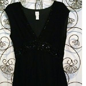 *SOLD*Gorgeous Garnet Hill Black Embellished Dress