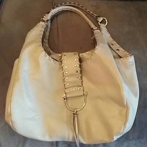 Pretty buckle top tote bag