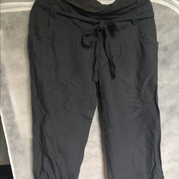 H&M mama maternity linen pants - Picture 1 of 3