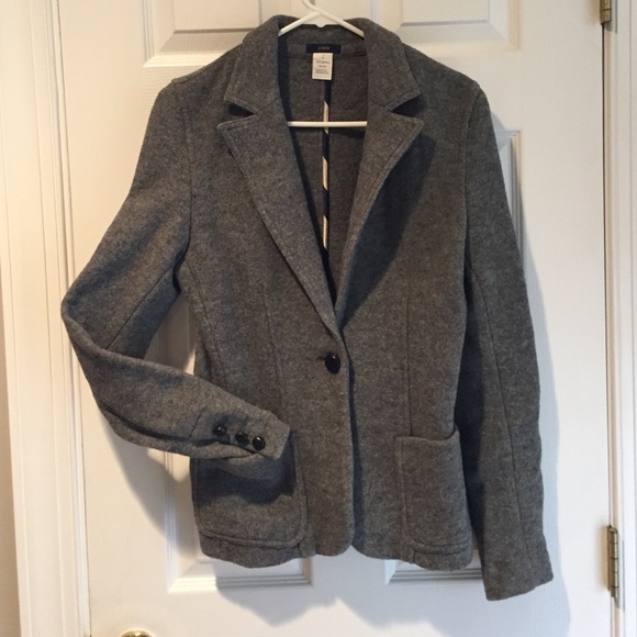 J Crew gray Wool Women's Blazer, small