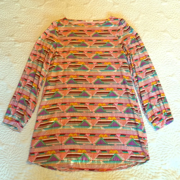 Everly tribal print shift