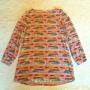 Everly tribal print shift