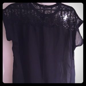 Top lace black h&m