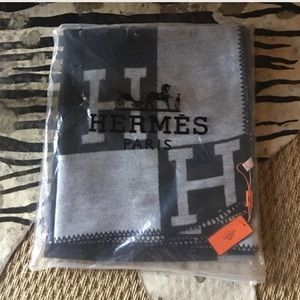 Hermes wool cashmere Avalon blanket