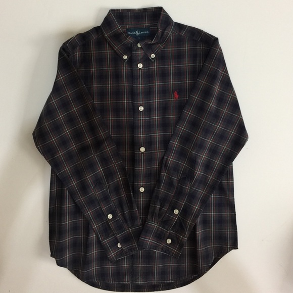 Ralph Lauren Size 7 Long Sleeves Button Down Shirt