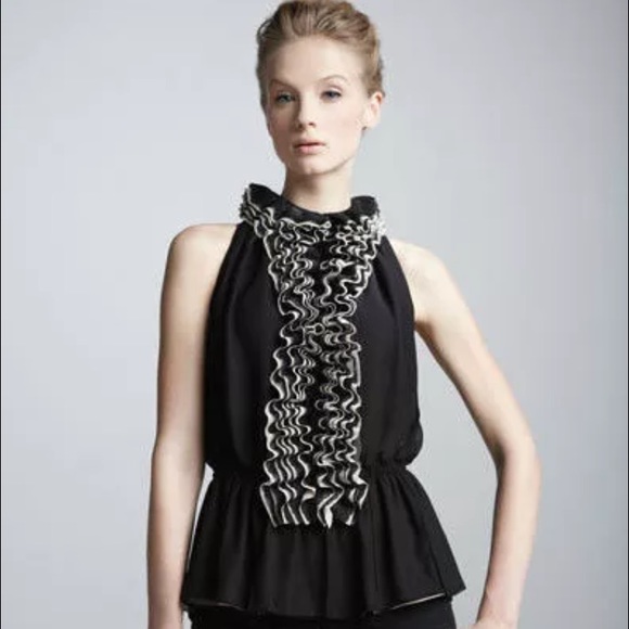 Robert Rodriguez + Neiman Marcus Ruffled Top M