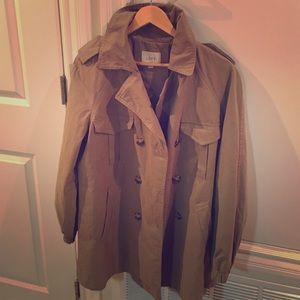Ann Taylor Loft khaki trench coat