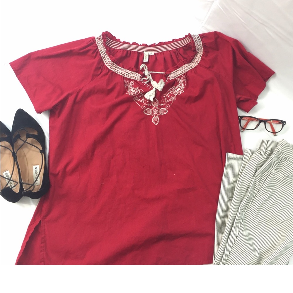 Vintage St John Peasant embroidered top - Picture 1 of 2