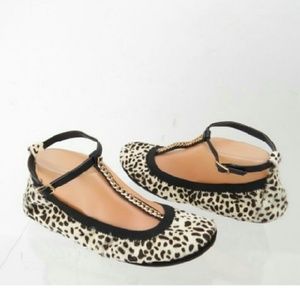 Yosi Samra Erica Hair Leopard Flats