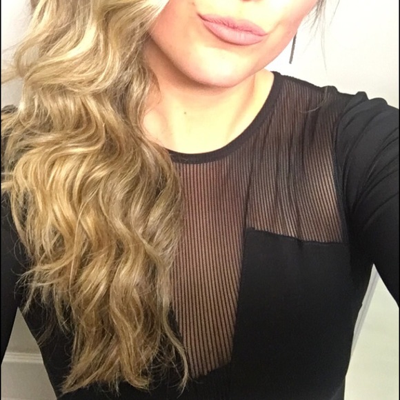 Long sleeve black dress