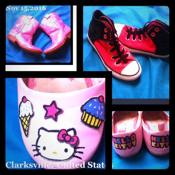 💗SIZE 13 HELLO KITTY & CONVERSE SHOE BUNDLE💗