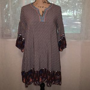 Boho chic cotton dress