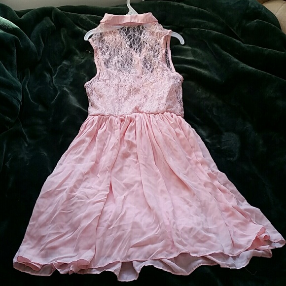 Lace A line Button Up Dress - Picture 2 of 3