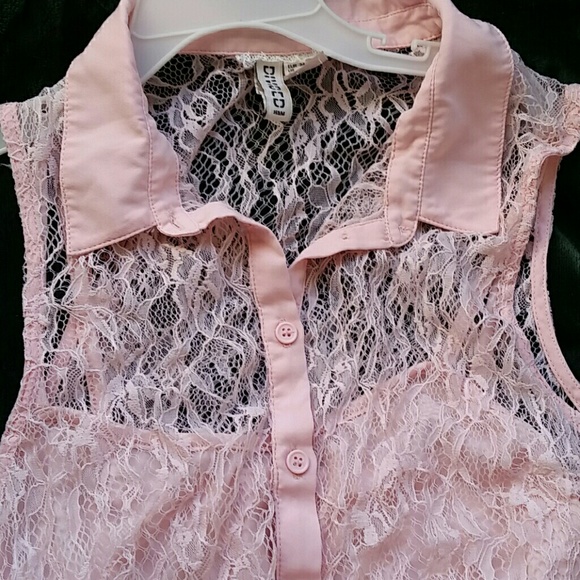 Lace A line Button Up Dress - Picture 3 of 3