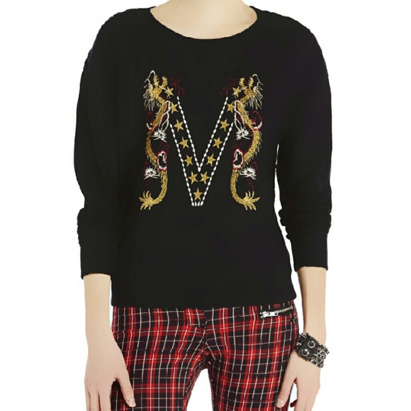 Scotch & Soda Tops - Maison Scotch Dragon Embroidered Logo Sweatshirt