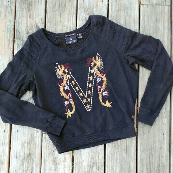 Maison Scotch Dragon Embroidered Logo Sweatshirt - Picture 2 of 4