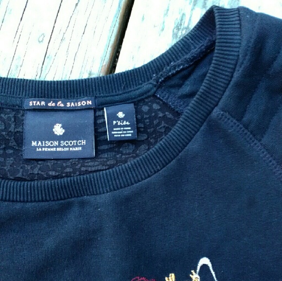 Maison Scotch Dragon Embroidered Logo Sweatshirt - Picture 4 of 4