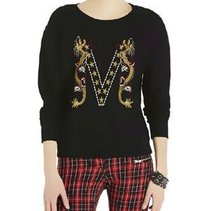 Maison Scotch Embroidered Logo Sweatshirt