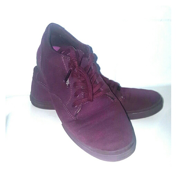 Burgundy vans