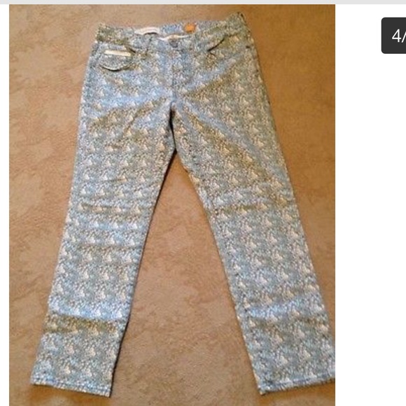 Anthropologie floral jeans pilcro 27 like new - Picture 4 of 4