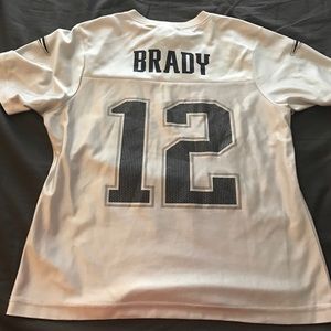 tom brady white jersey medium tom brady white jersey medium