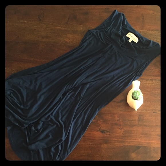 Philosophy Navy high-low dress