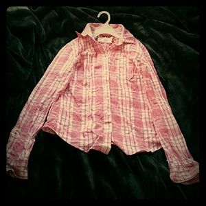 Plaid Long Sleeved Button Up