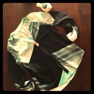 Calvin Klein Patterned button up blouse