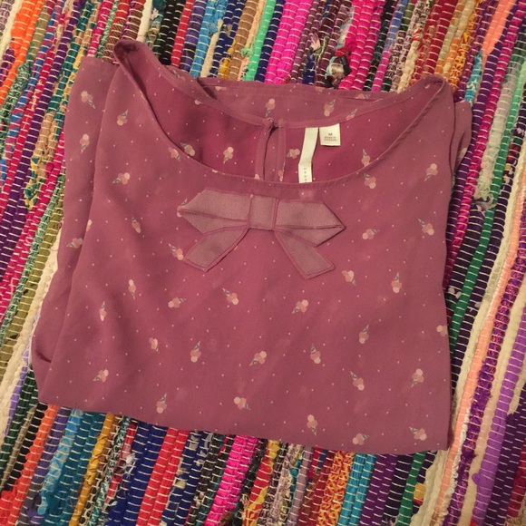 Lauren Conrad Bow Blouse