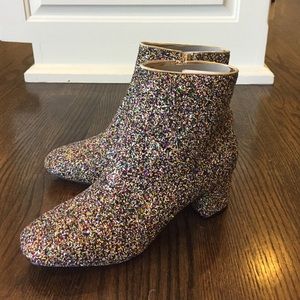 🔴SOLD🔴Glitter multi ankle wrap boots✨✨✨✔️