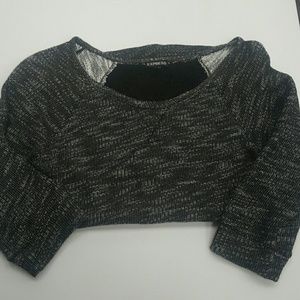 Express Knit Top with Lace Back.