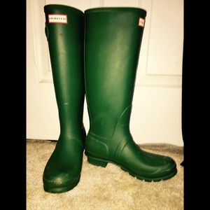 Authentic Forest Green Hunter Boots